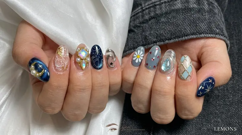 Custom gel manicure client work in Hoi An
