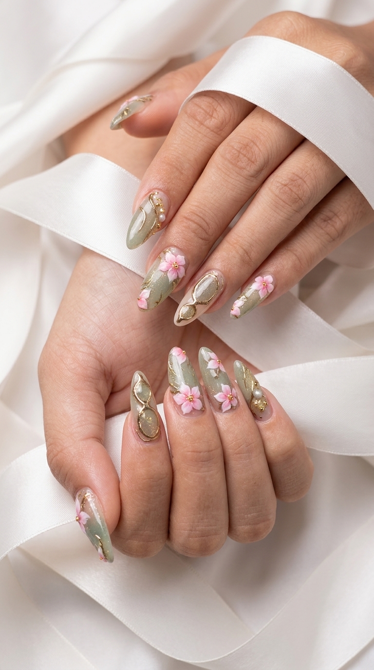 Gel nail art at Lynn Hair Wash & Eyelash Extensions Hoi An